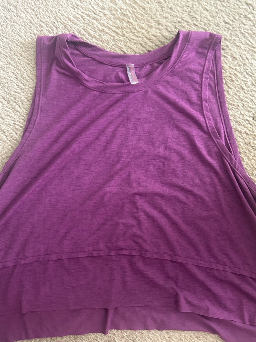 FP Movement by Free People Purple Layered Workout Tank